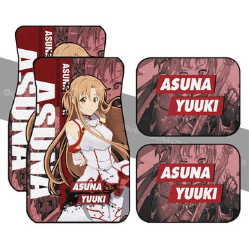 Asuna Yuuki Car Floor Mats Custom Sword Art Online Anime Car Accessories - Gearcarcover - 1