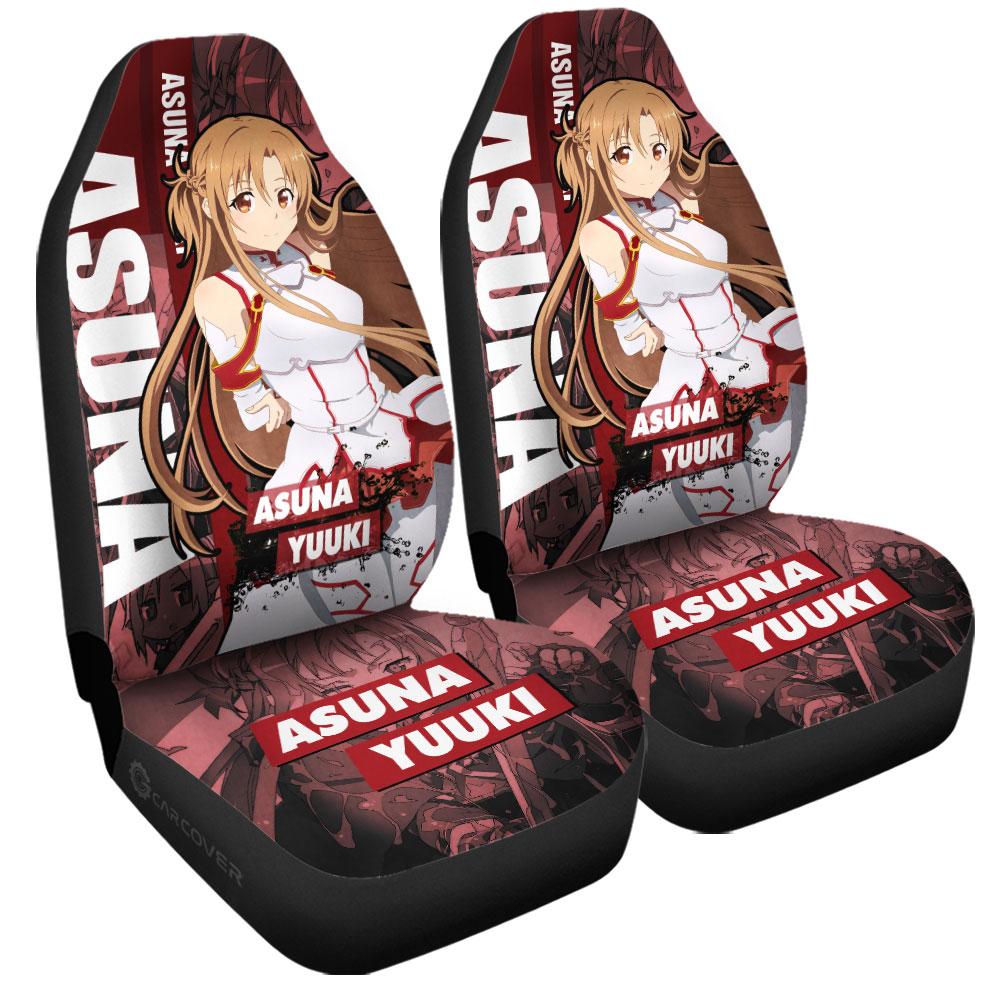 Asuna Yuuki Car Seat Covers Custom Sword Art Online Anime Car Accessories - Gearcarcover - 3
