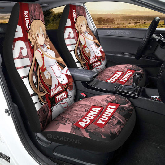 Asuna Yuuki Car Seat Covers Custom Sword Art Online Anime Car Accessories - Gearcarcover - 1