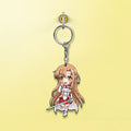 Asuna Yuuki Keychain Custom Sword Art Online Anime Car Accessories - Gearcarcover - 2
