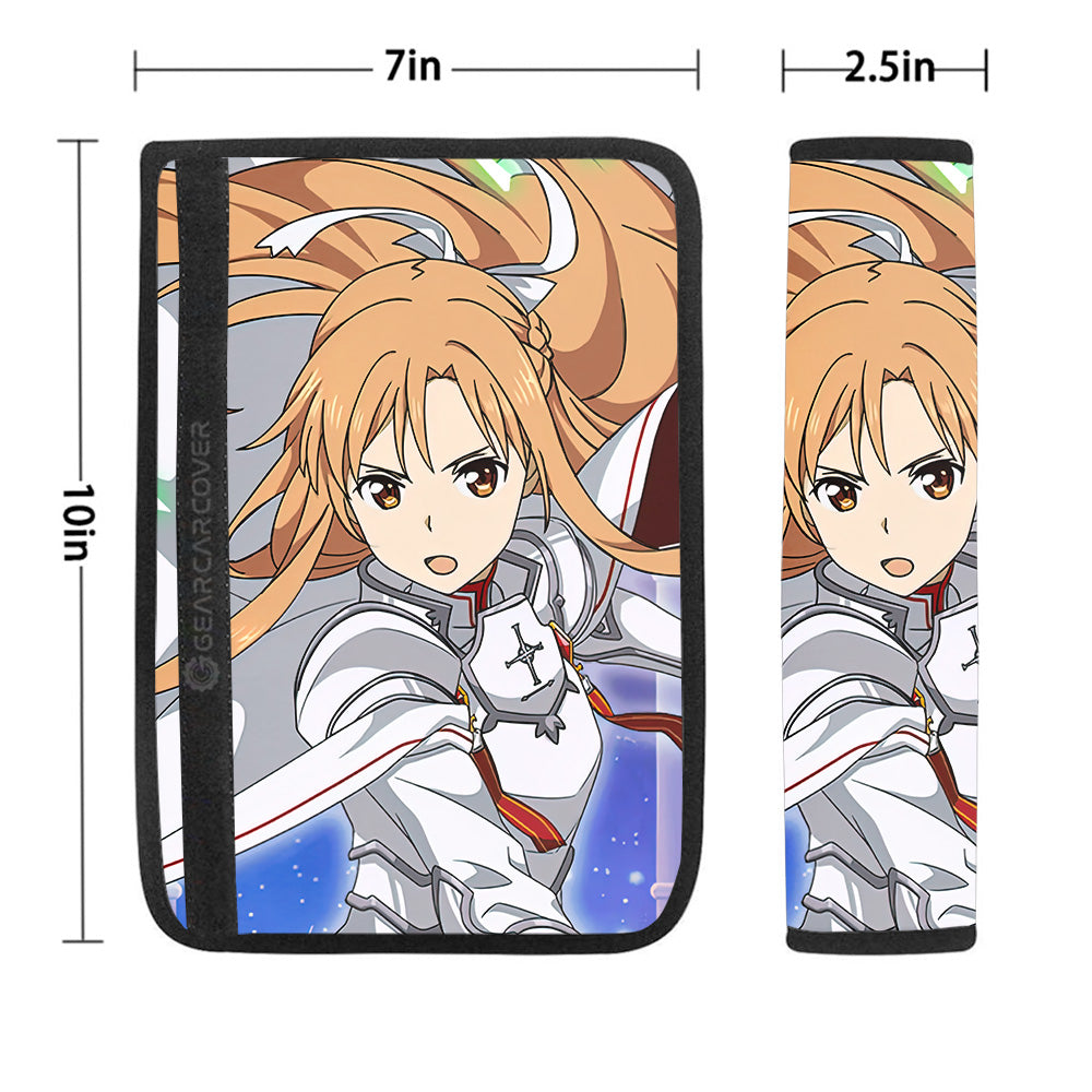 Asuna Yuuki Seat Belt Covers Custom Sword Art Online Anime Car Accessories - Gearcarcover - 1