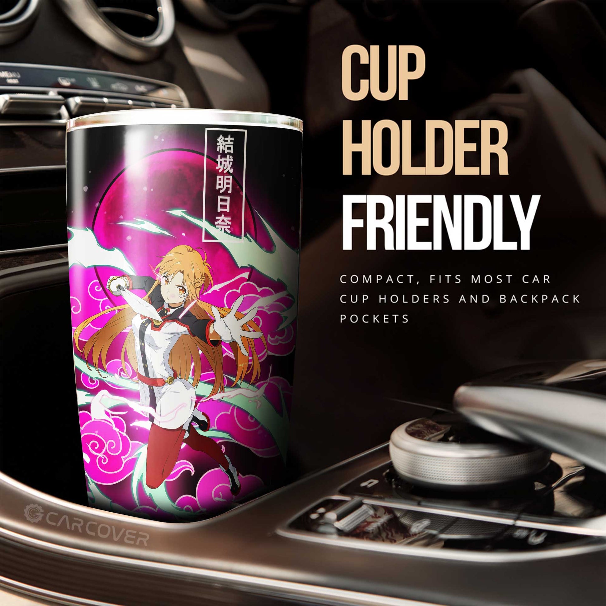 Asuna Yuuki Tumbler Cup Custom Sword Art Online Anime Car Accessories - Gearcarcover - 2