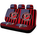 Atlanta Falcons Car Back Seat Cover Custom US Flag Style - Gearcarcover - 1