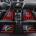 Atlanta Falcons Car Floor Mats Custom US Flag Style - Gearcarcover - 2