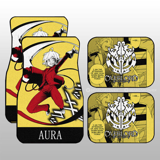 Aura Bella Fiora Car Floor Mats Custom Overlord Anime For Car - Gearcarcover - 1