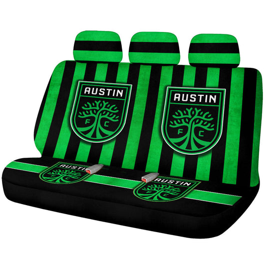 Austin FC Car Back Seat Covers Custom Car Accessories For Fans - Gearcarcover - 2