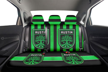 Austin FC Car Back Seat Covers Custom Car Accessories For Fans - Gearcarcover - 1