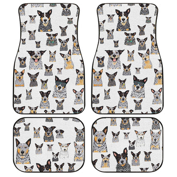 Australian Cattle Dog Car Floor Mats Custom Dog Car Accessories - Gearcarcover - 1