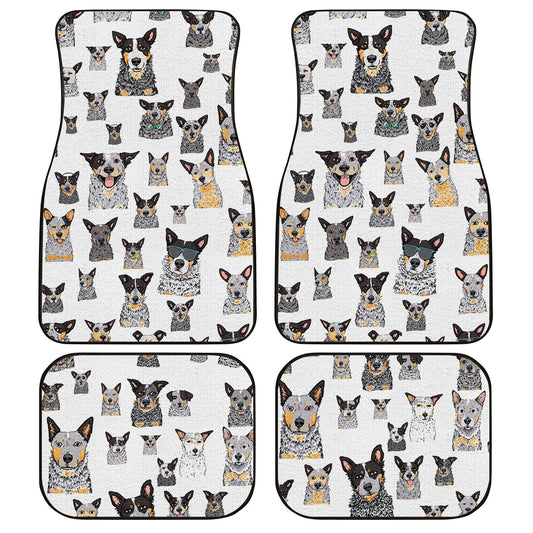 Australian Cattle Dog Car Floor Mats Custom Dog Car Accessories - Gearcarcover - 1