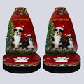 Australian Shepherds Christmas Car Seat Covers Custom Car Accessories For Dog Lovers - Gearcarcover - 4