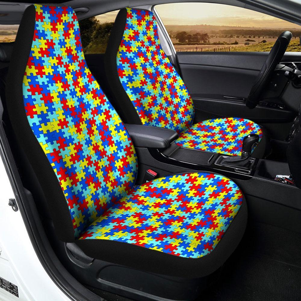 Autism Awareness Car Seat Covers Custom Car Accessories - Gearcarcover - 2