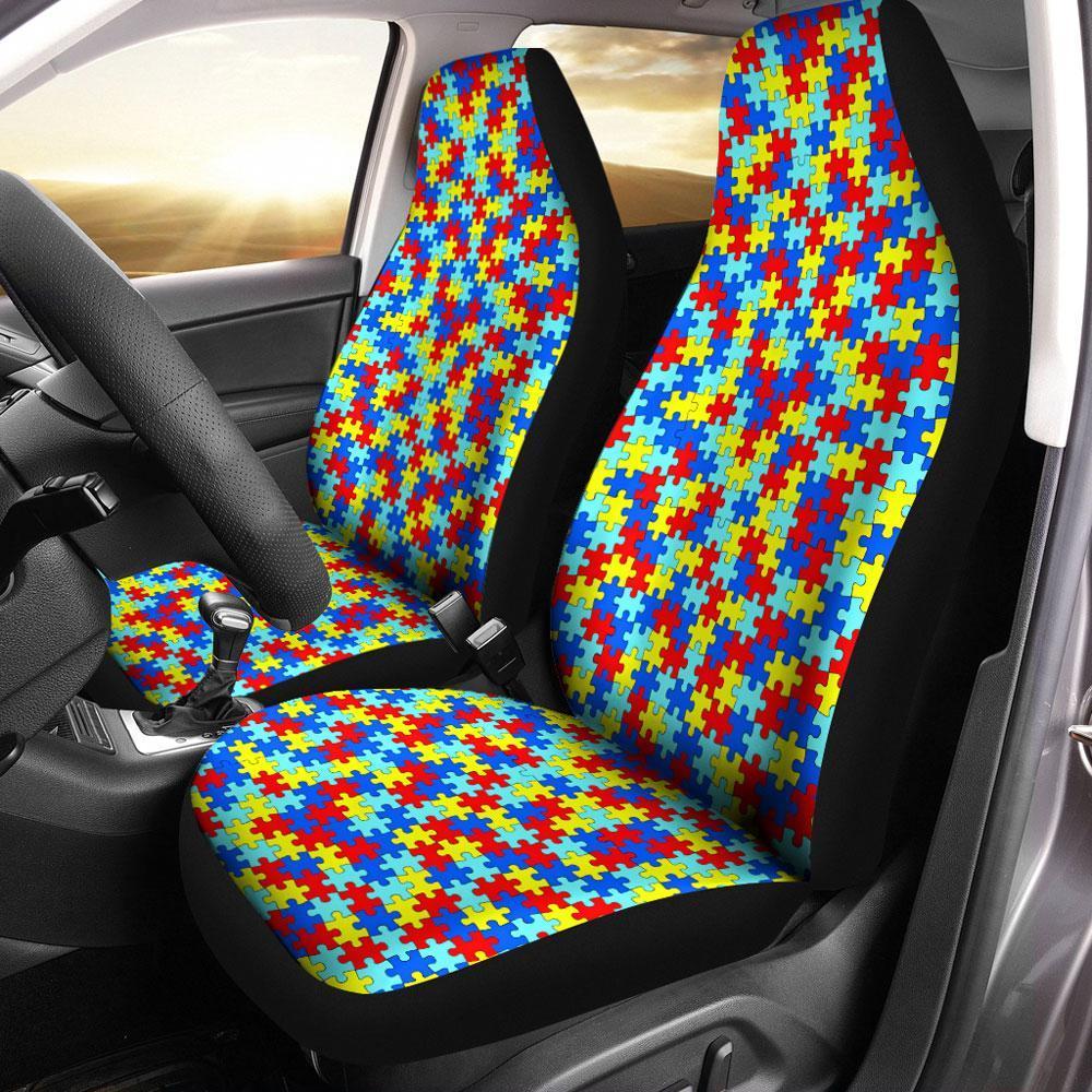 Autism Awareness Car Seat Covers Custom Car Accessories - Gearcarcover - 1