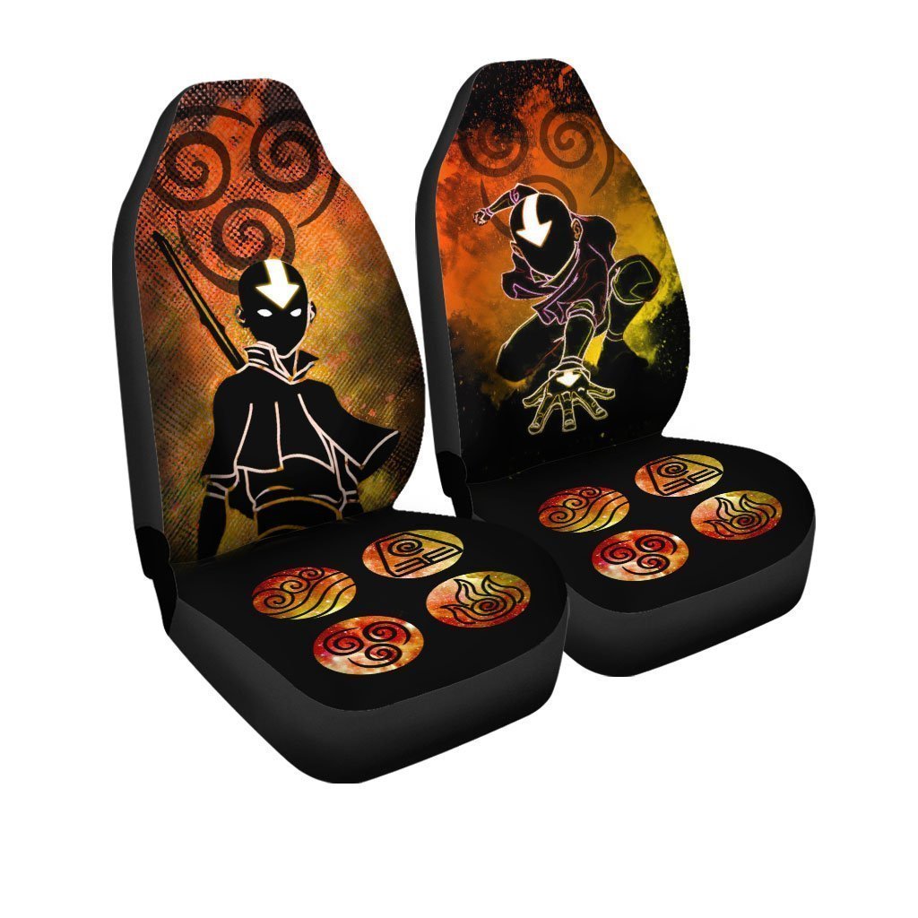 Avatar Aang Car Seat Covers Custom Anime Car Interior Accessories - Gearcarcover - 3