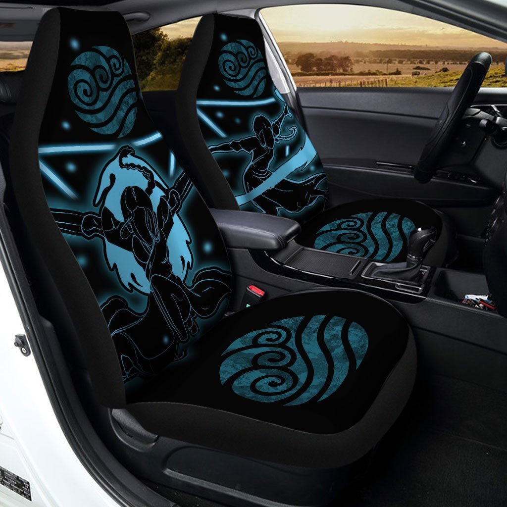Avatar Katara Car Seat Covers Custom Water Nation Anime Car Accessories - Gearcarcover - 2
