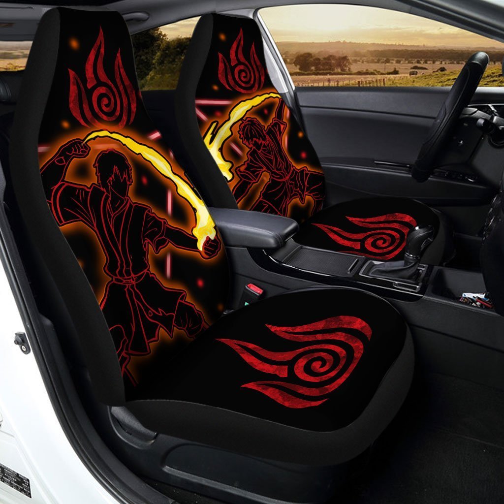 Avatar Zuko Car Seat Covers Custom Fire Nation Anime Car Accessories - Gearcarcover - 2