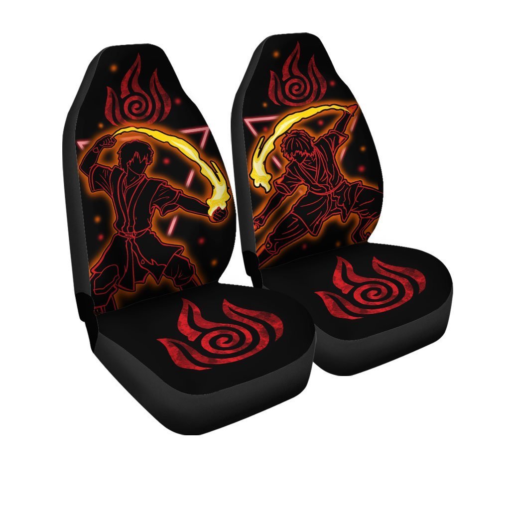Avatar Zuko Car Seat Covers Custom Fire Nation Anime Car Accessories - Gearcarcover - 3