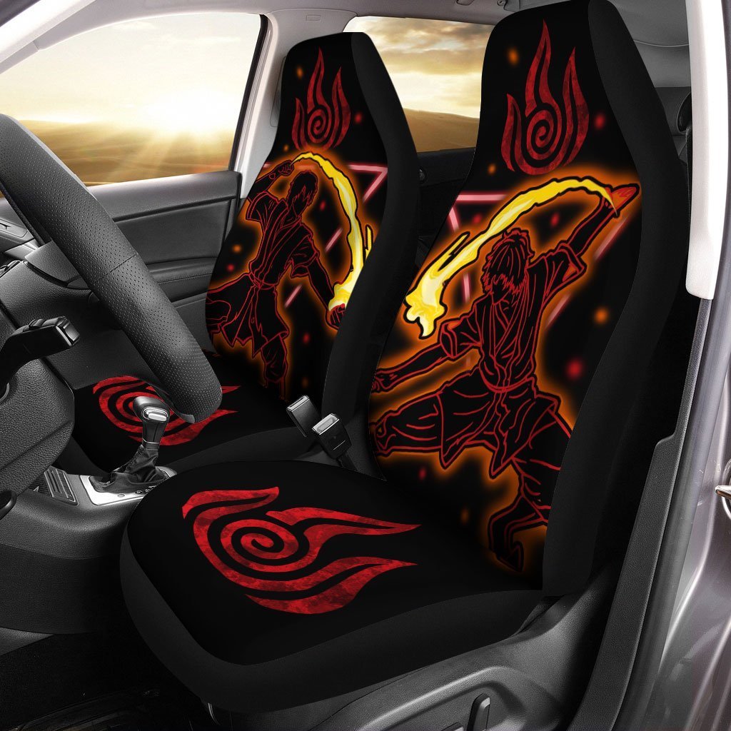 Avatar Zuko Car Seat Covers Custom Fire Nation Anime Car Accessories - Gearcarcover - 1