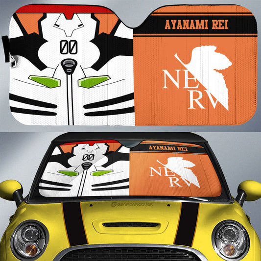 Ayanami Rei Car Sunshade Custom NGE Car Interior Accessories - Gearcarcover - 1