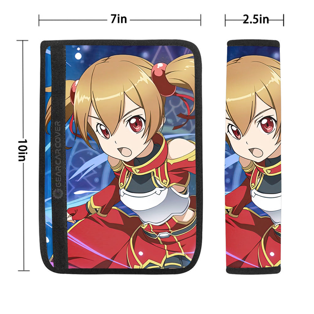 Ayano Keiko Silica Seat Belt Covers Custom Sword Art Online Anime Car Accessories - Gearcarcover - 1