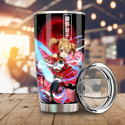 Ayano Keiko Tumbler Cup Custom Anime Sword Art Online Car Accessories - Gearcarcover - 1