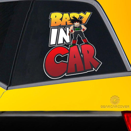 Baby In Car Bardock Car Sticker Custom Dragon Ball Anime Car Accessories - Gearcarcover - 2