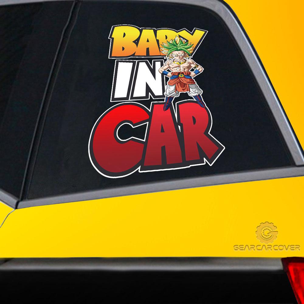 Baby In Car Broly Car Sticker Custom Dragon Ball Anime Car Accessories - Gearcarcover - 2