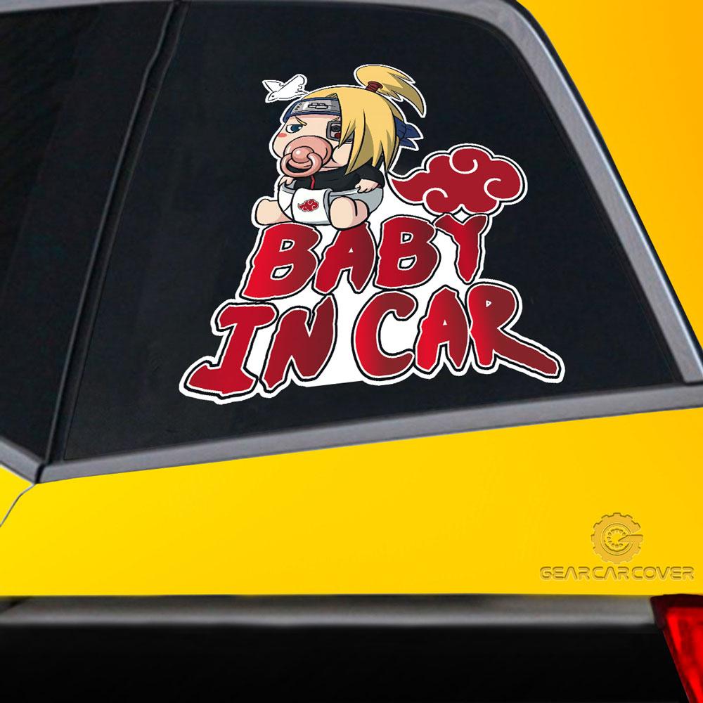 Baby In Car Deidara Car Sticker Custom Akatsuki Members Naru Anime Car Accessories - Gearcarcover - 2