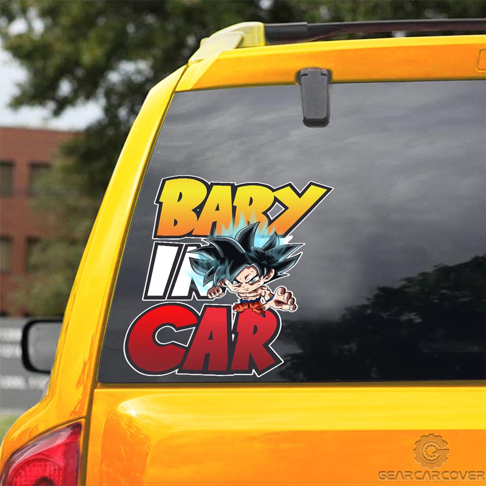 Baby In Car Goku Ultra Instinct Car Sticker Custom Dragon Ball Anime Car Accessories - Gearcarcover - 3