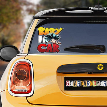Baby In Car Goku Ultra Instinct Car Sticker Custom Dragon Ball Anime Car Accessories - Gearcarcover - 1