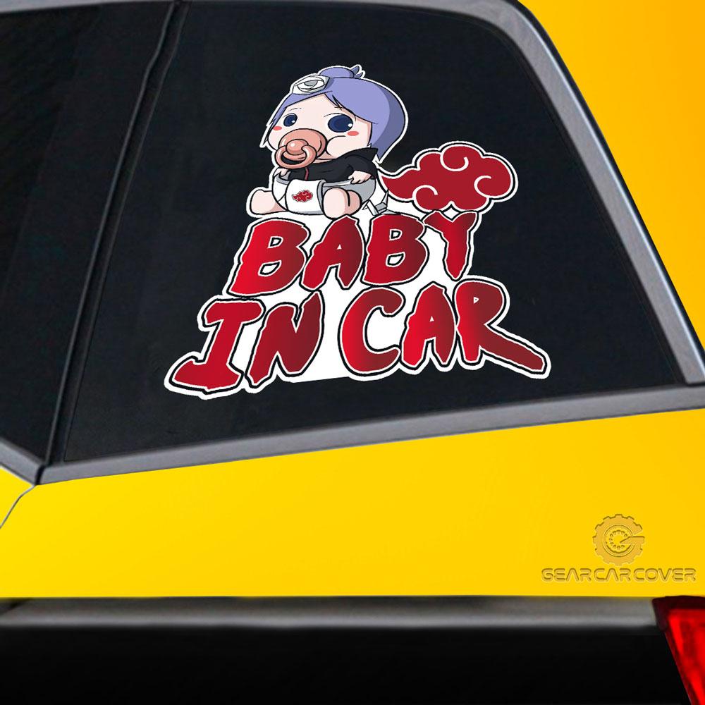 Baby In Car Konan Car Sticker Custom Akatsuki Member Naru Anime Car Accessories - Gearcarcover - 2