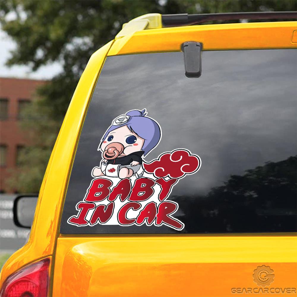 Baby In Car Konan Car Sticker Custom Akatsuki Member Naru Anime Car Accessories - Gearcarcover - 3