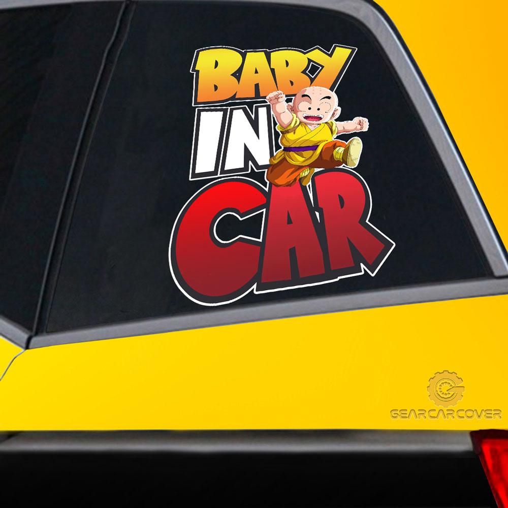 Baby In Car Krillin Car Sticker Custom Dragon Ball Anime Car Accessories - Gearcarcover - 2