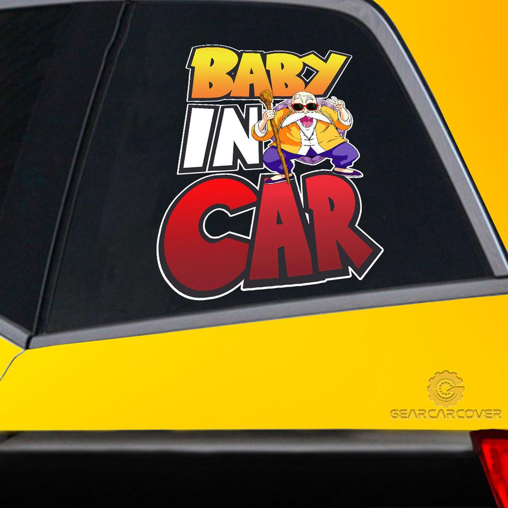 Baby In Car Master Roshi Car Sticker Custom Dragon Ball Anime Car Accessories - Gearcarcover - 2