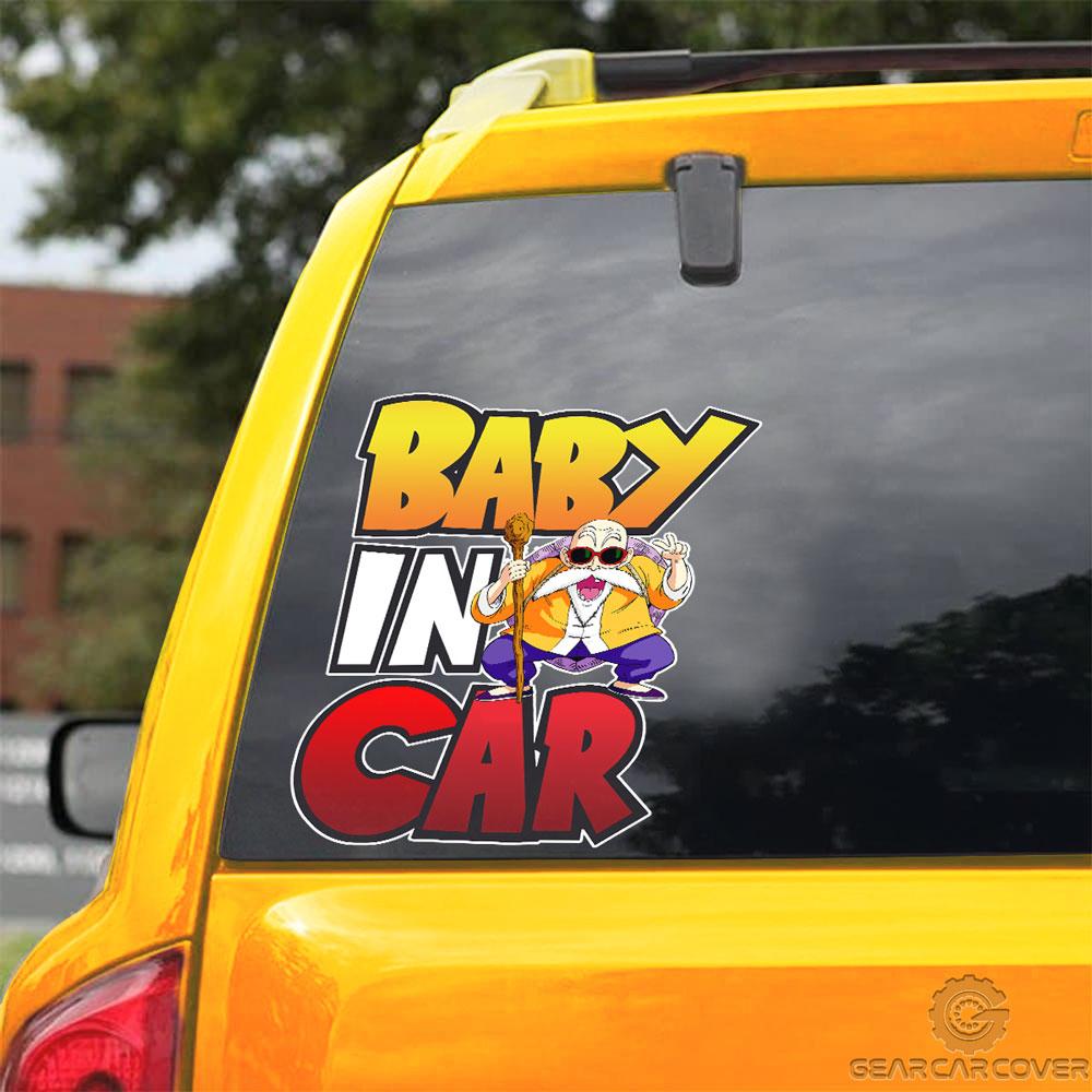 Baby In Car Master Roshi Car Sticker Custom Dragon Ball Anime Car Accessories - Gearcarcover - 3