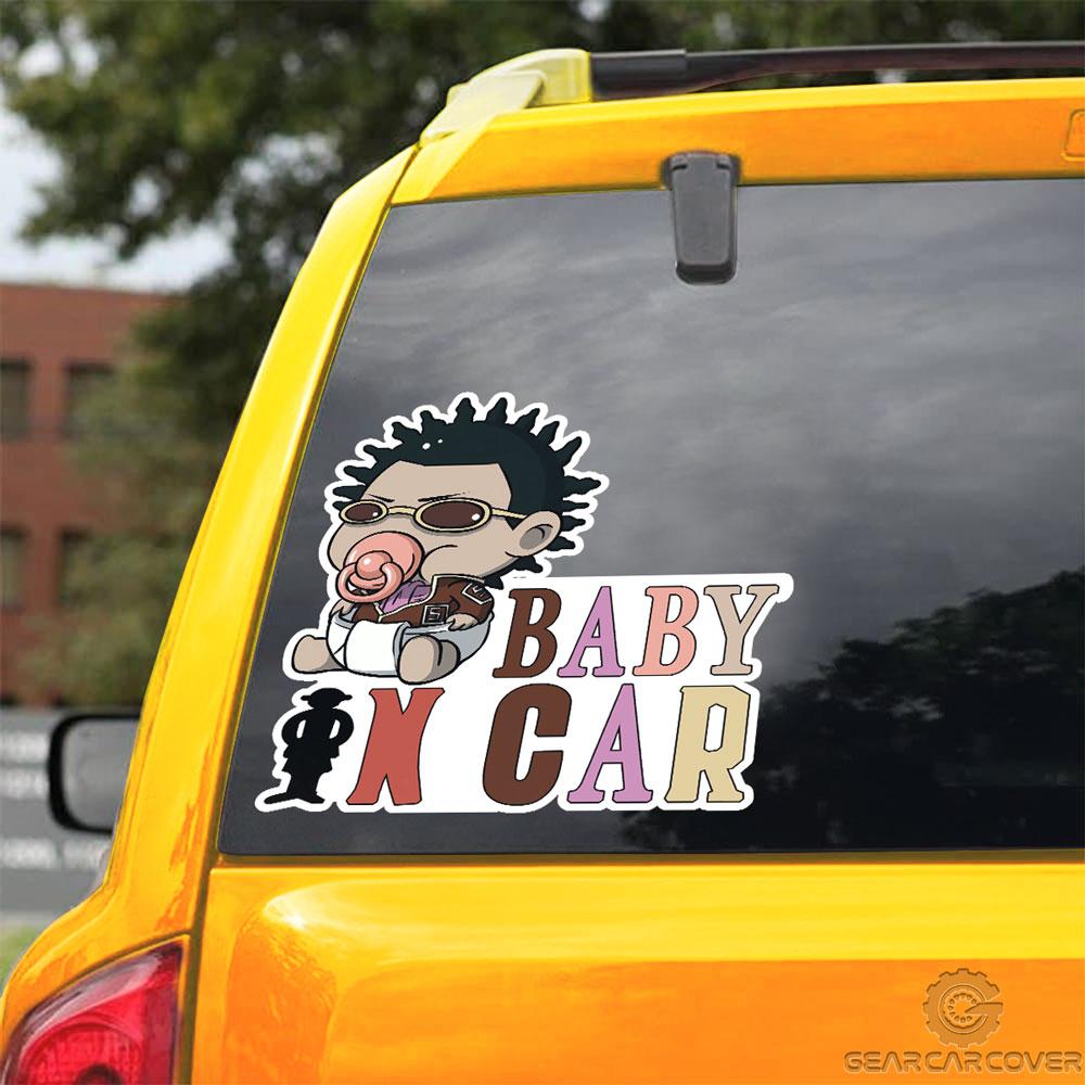 Baby In Car Mr. 5 Car Sticker Custom One Piece Anime Car Accessories - Gearcarcover - 3