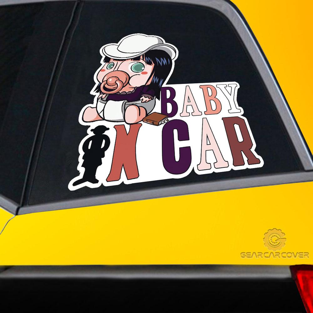 Baby In Car Nico Robin Car Sticker Custom One Piece Anime Car Accessories - Gearcarcover - 2