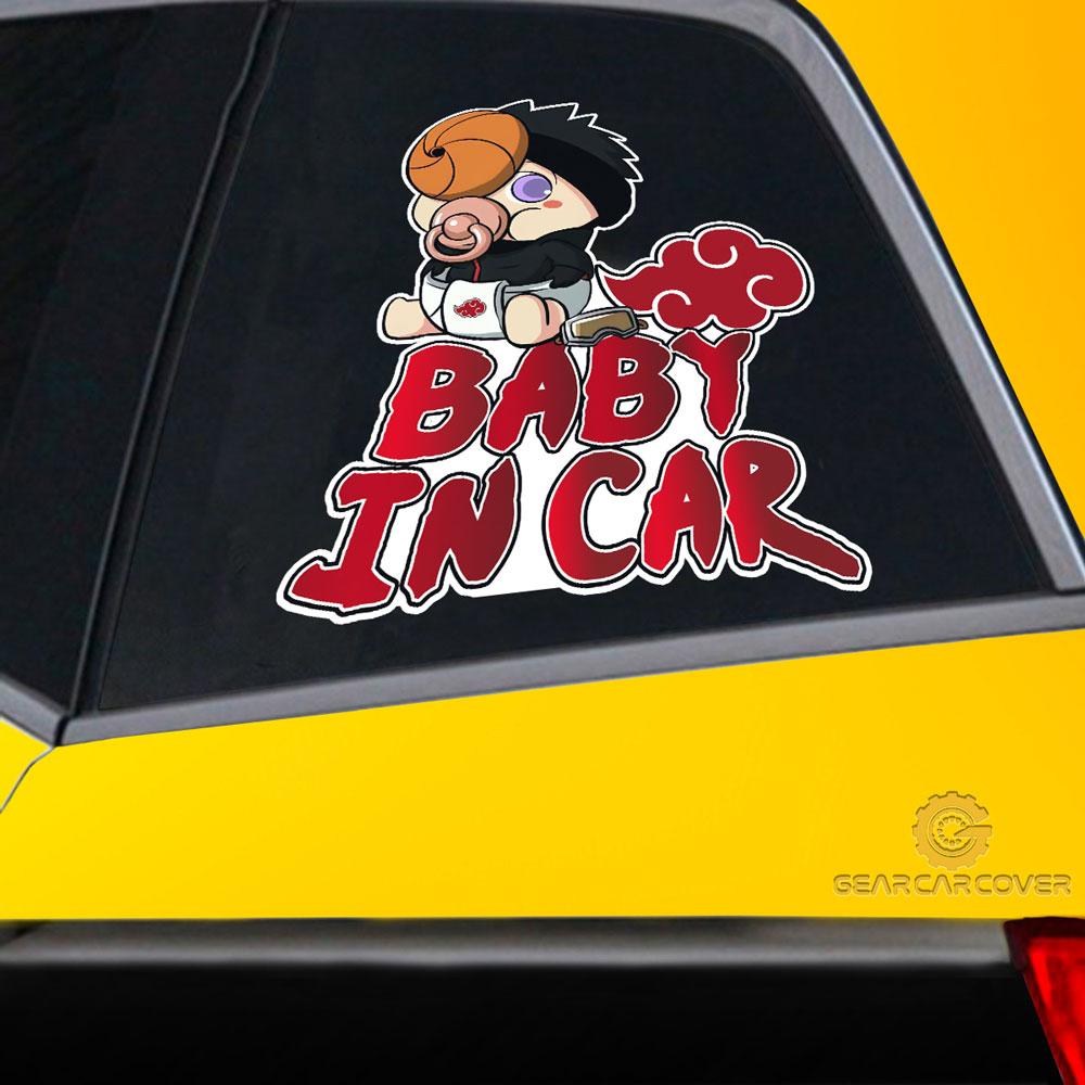 Baby In Car Obito Car Sticker Custom Akatsuki Members Naru Anime Car Accessories - Gearcarcover - 2