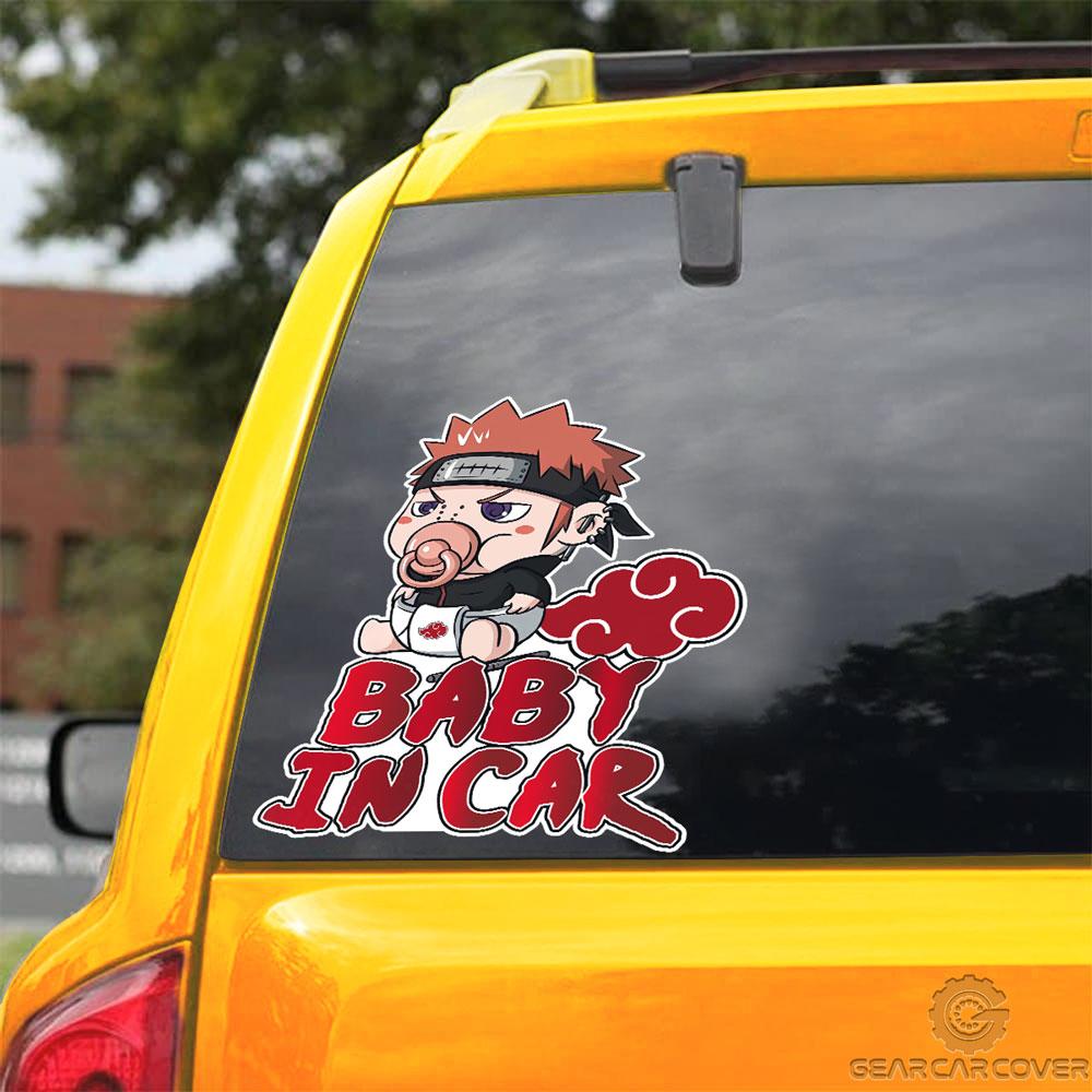 Baby In Car Pain Car Sticker Custom Akatsuki Members Naru Anime Car Accessories - Gearcarcover - 3