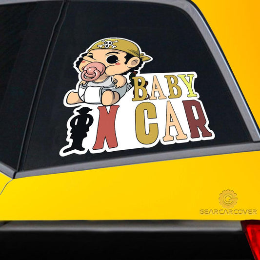 Baby In Car Usopp Car Sticker Custom One Piece Anime Car Accessories - Gearcarcover - 2