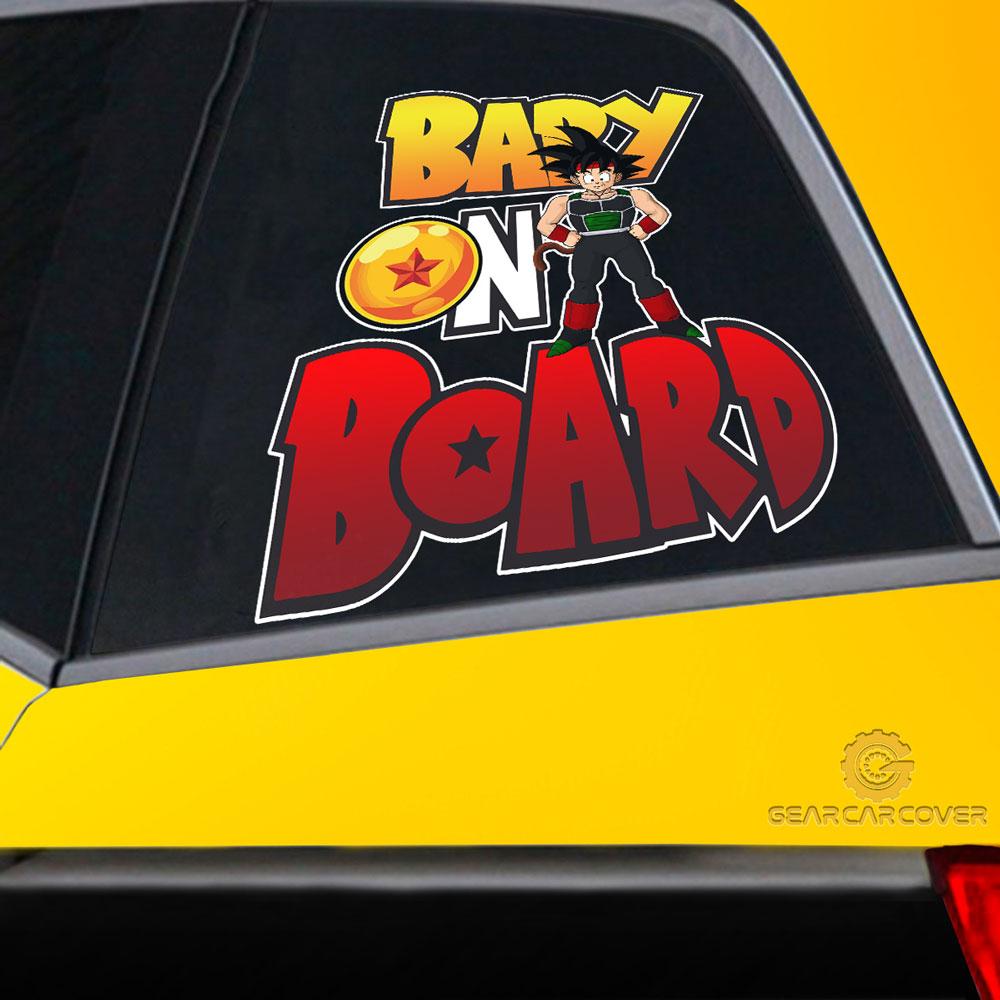 Baby On Board Bardock Car Sticker Custom Dragon Ball Anime Car Accessories - Gearcarcover - 2