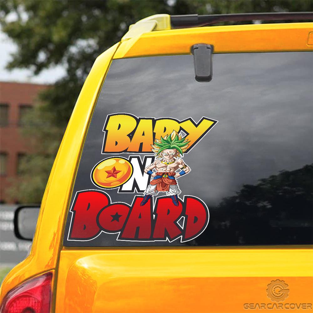 Baby On Board Broly Car Sticker Custom Dragon Ball Anime Car Accessories - Gearcarcover - 3