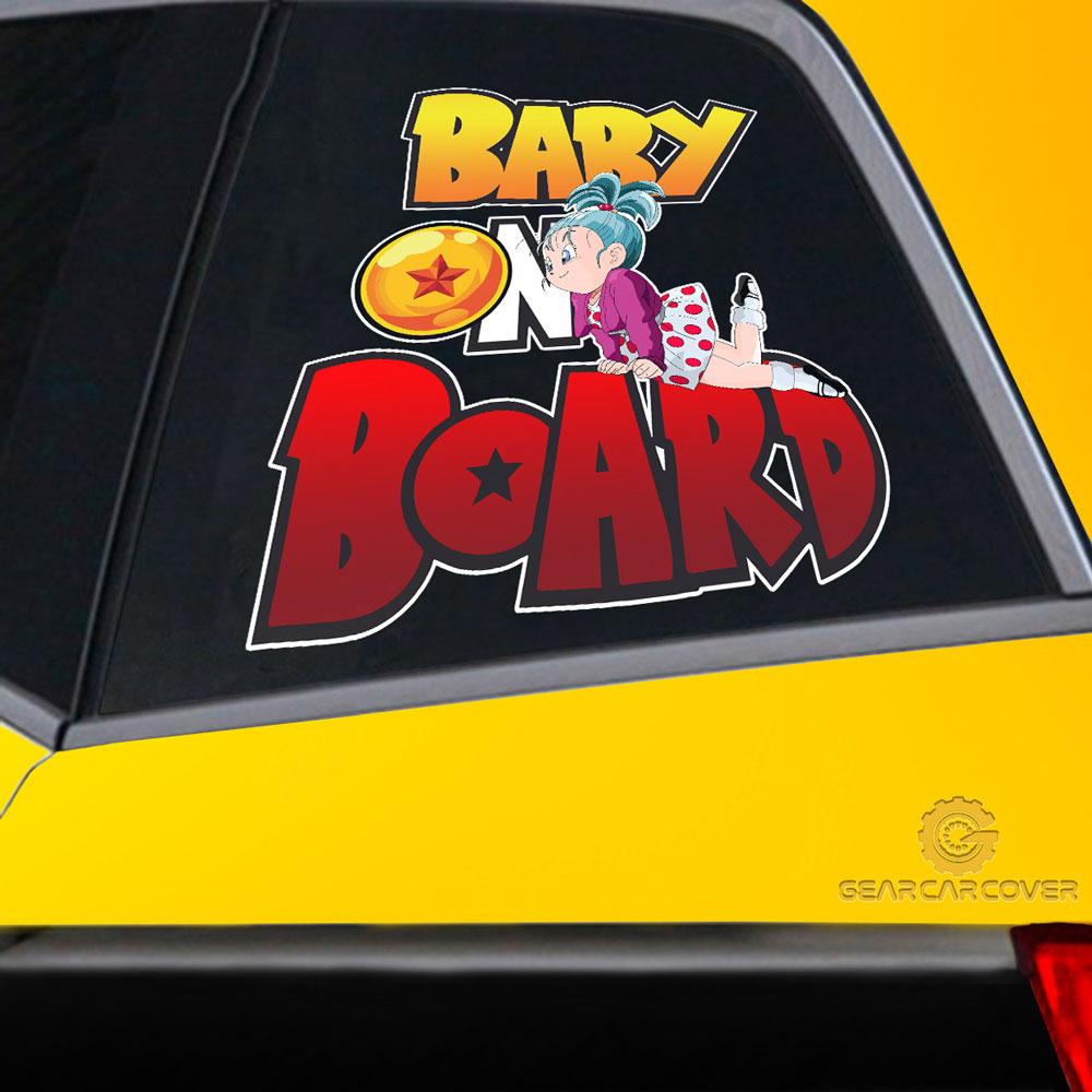 Baby On Board Bulma Car Sticker Custom Dragon Ball Anime Car Accessories - Gearcarcover - 2