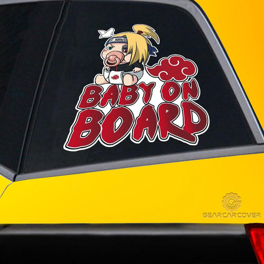 Baby On Board Deidara Car Sticker Custom Akatsuki Members Naru Anime Car Accessories - Gearcarcover - 2