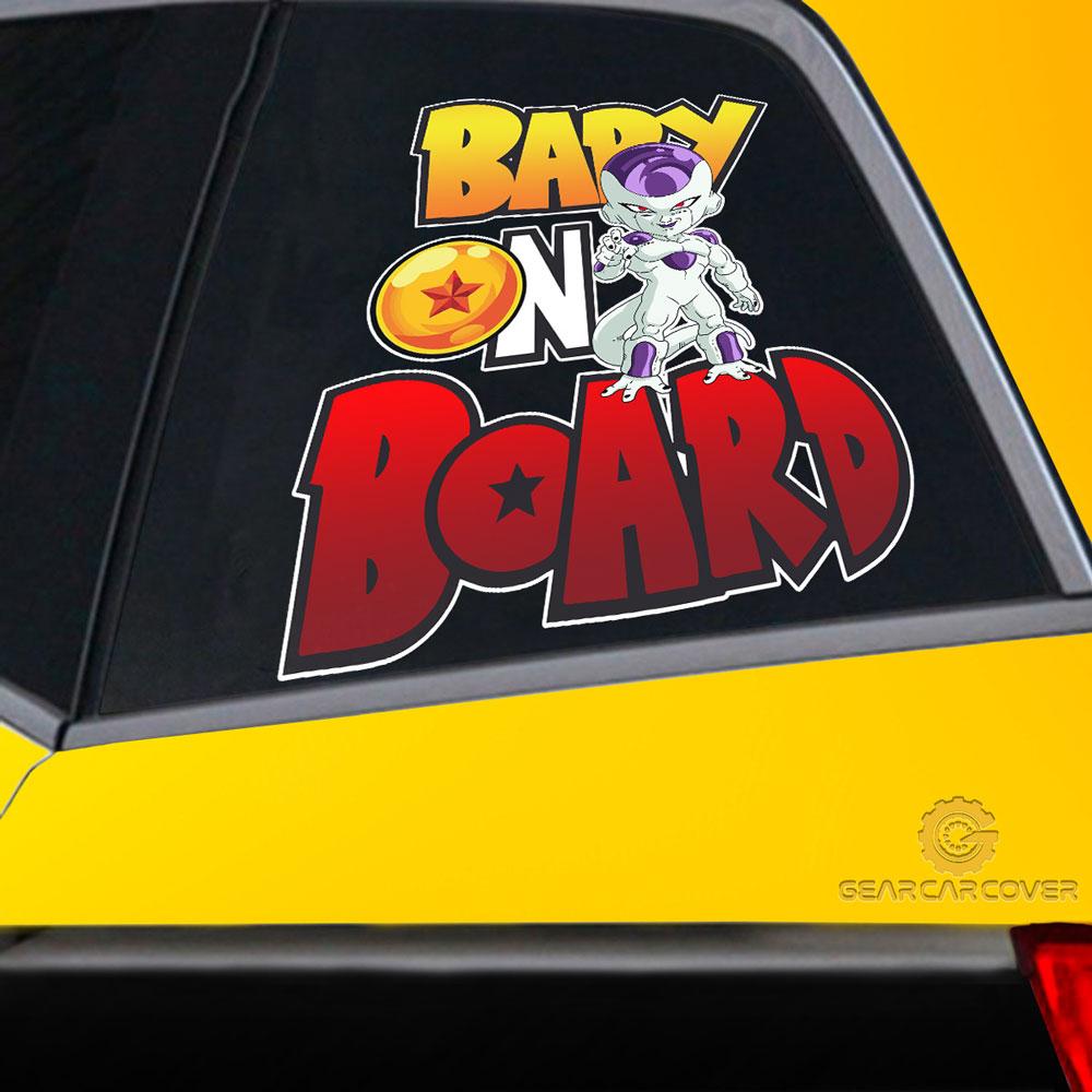 Baby On Board Frieza Car Sticker Custom Dragon Ball Anime Car Accessories - Gearcarcover - 2