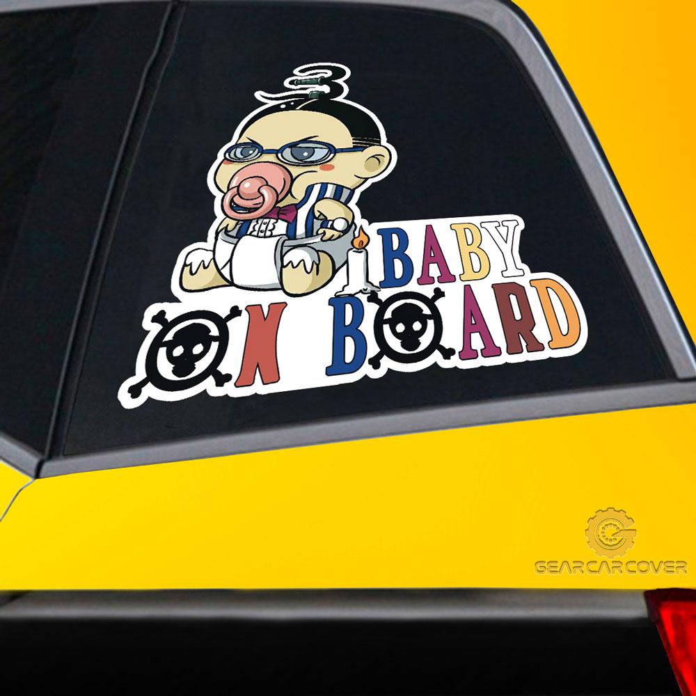 Baby On Board Galdino Car Sticker Custom One Piece Anime Car Accessories - Gearcarcover - 2