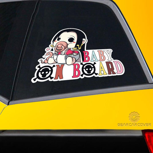 Baby On Board Gion Car Sticker Custom One Piece Anime Car Accessories - Gearcarcover - 2