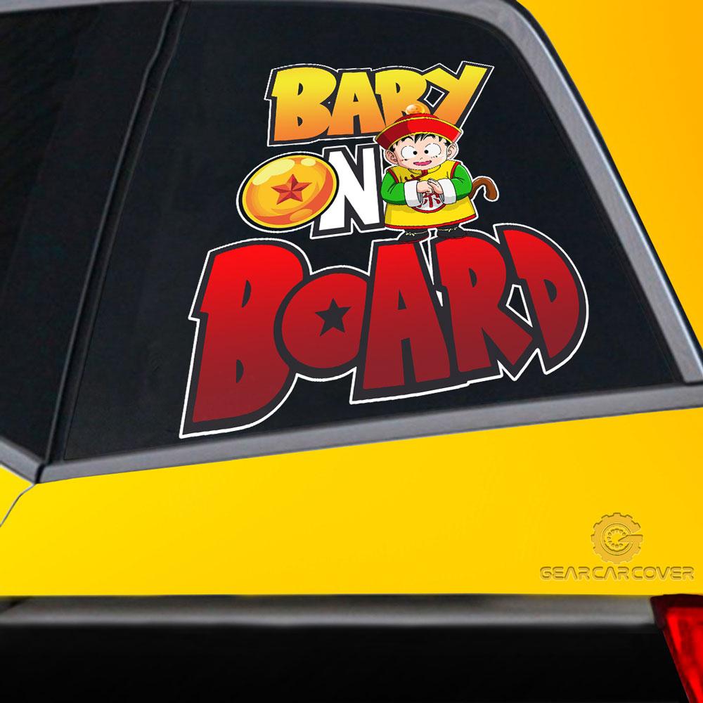 Baby On Board Gohan Car Sticker Custom Dragon Ball Anime Car Accessories - Gearcarcover - 2