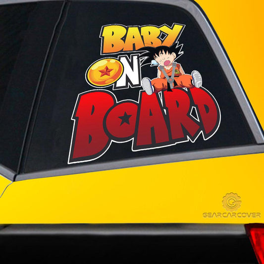 Baby On Board Goku Car Sticker Custom Dragon Ball Anime Car Accessories - Gearcarcover - 2
