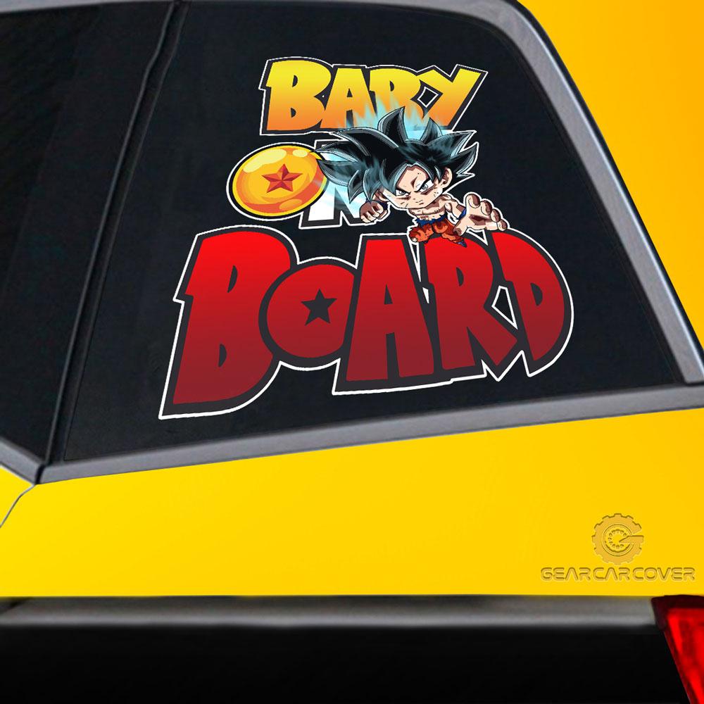 Baby On Board Goku Ultra Instinct Car Sticker Custom Dragon Ball Anime Car Accessories - Gearcarcover - 2