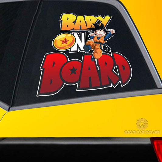 Baby On Board Goten Car Sticker Custom Dragon Ball Anime Car Accessories - Gearcarcover - 2